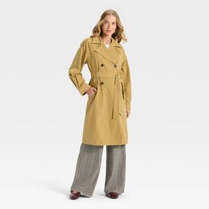 Open Box - A New Day - Women's Relaxed Trench Coat - A New Day Tan M Tan